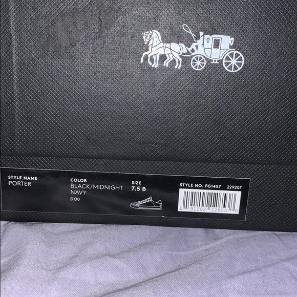 Coach Porter Black/Midnight Navy Sneaker - Picture 5 of 5